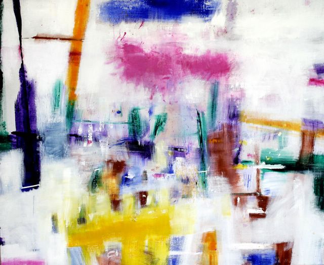 Růžový mrak nad městem